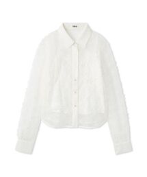 FURFUR（ファーファー） ブラウス シャツ 立体フラワーレースブラウス