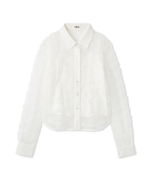FURFURのレースのブラウス レースフリルブラウス(シャツ／ブラウス)｜トップス｜FURFUR（ファー