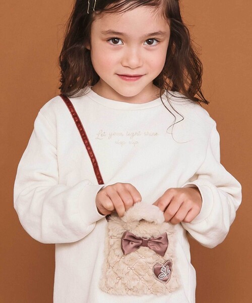 SLAP SLIP（スラップスリップ） トレーナー リボン付きファー