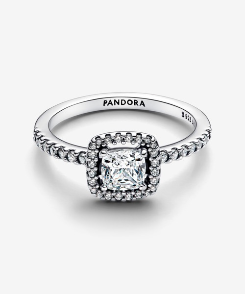 PANDORA（パンドラ） 指輪 リング スパークリング スクエア ハロー