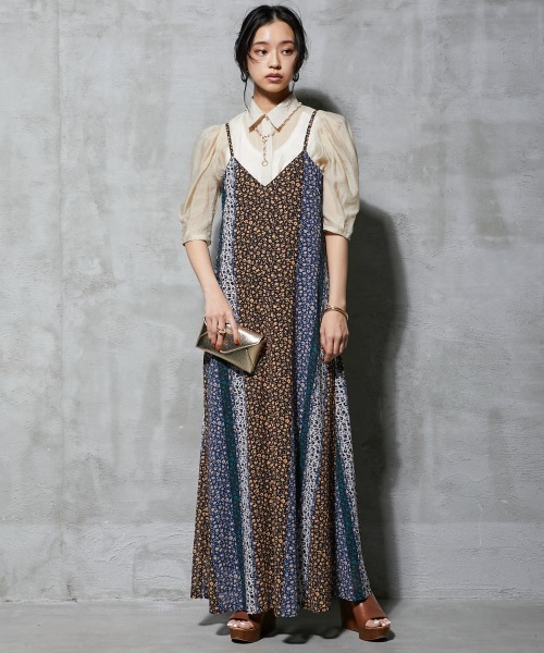 「GEVS.」 「SMILELAND」キャミソールワンピース 3L ブラック レディース_画像4