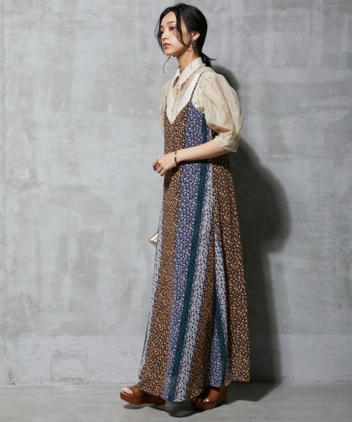 「GEVS.」 「SMILELAND」キャミソールワンピース 3L ブラック レディース_画像5