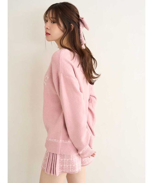 SNIDEL HOME パジャマ ルームウェア ツイードロゴプルオーバー