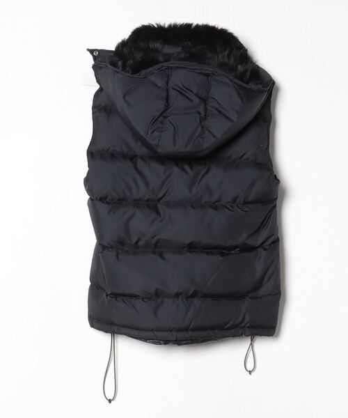 「FEMME FATALE」 ワンポイントダウンベスト 1 ブラック レディース_画像2