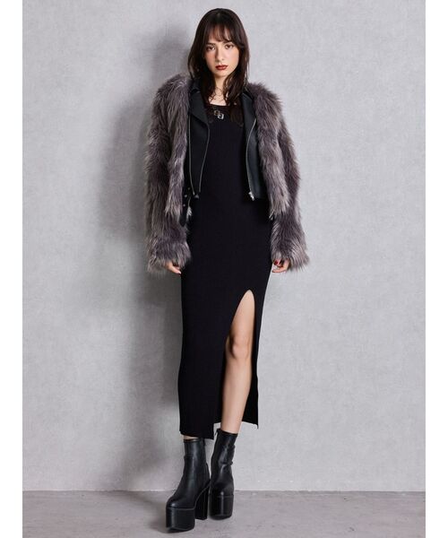 新品！　GYDA ジェイダ　ワンピース レディース人気！！ 冬にも大活躍 GYDA（ジェイダ） ワンピース GG embroideryラメチェックニット