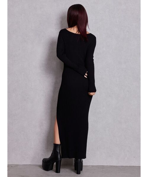 GYDA（ジェイダ） ワンピース GGプレート long sleeve LONGニット