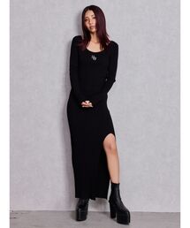 GYDA（ジェイダ） ワンピース GGプレート long sleeve LONGニット