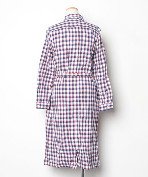 「arnold palmer timeless」 チェック柄シャツワンピース 2 ブルー レディース_画像2