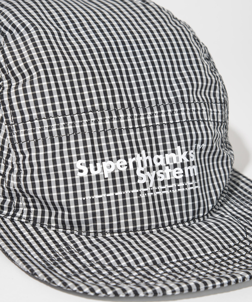 「SUPERTHANKS」 キャップ ONE SIZE ブラック×ホワイト レディース_画像6