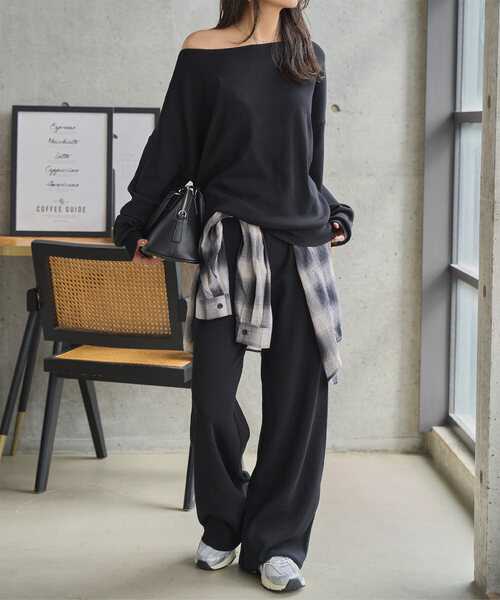 KOBE LETTUCE（神戸レタス） ニット セーター オフショルニットワイド