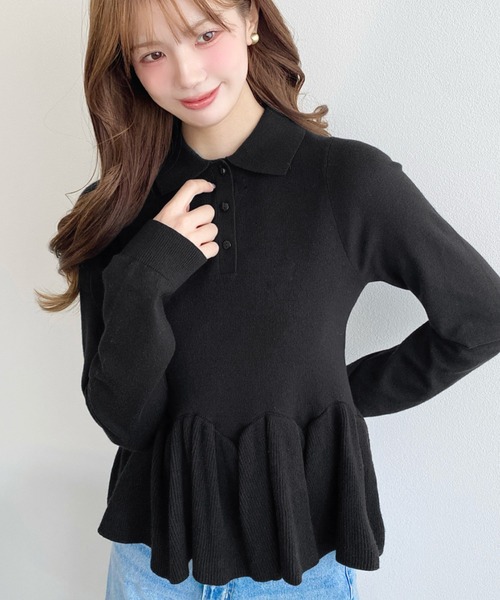 ◆幻◆ 定価4.7万円 ADORE VERYドライストレッチフリルヘムニット ramarama｜空とオレンジのフリルドレス｜キッズレンタルドレス