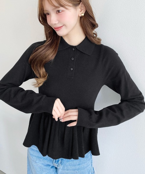 限定値下げ♡アプワイザーリッシェ♡サイト完売♡今期リボンフリルヘムショートニット ニット 商品一覧（レディース） │ Apuweiser-riche（アプワイザー