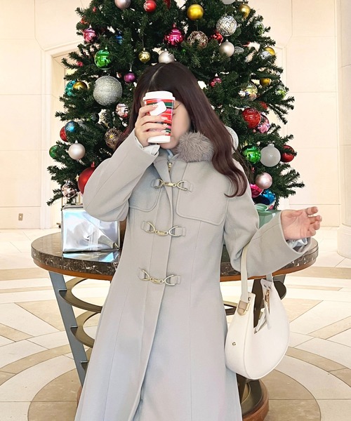 apres jour（アプレジュール） ダッフルコート フリー ピンクベージュ