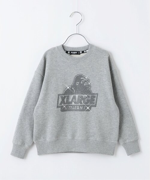 チ*着様 STONE  ジュニア トレーナー ダークグレー　ストーン ダークグレー レギュラーフィット モックネック スウェットシャツ