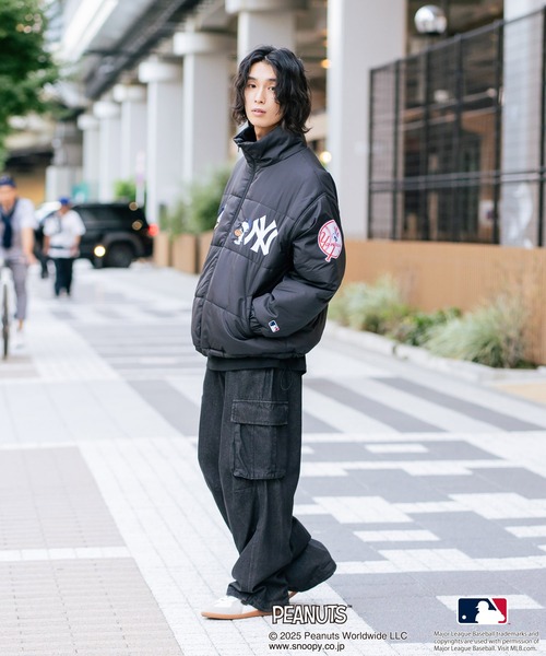 MLB ブルゾン アウター 「PEANUTS×MLB」オリジナルデザイン スタンド