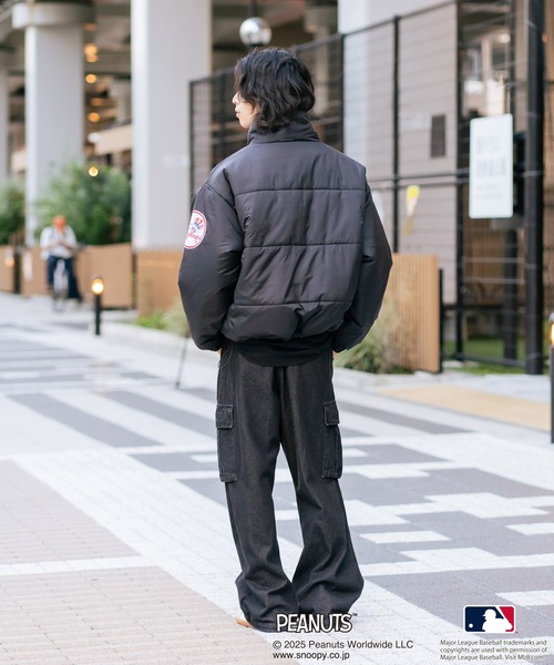 MLB ブルゾン アウター 「PEANUTS×MLB」オリジナルデザイン ナイロン