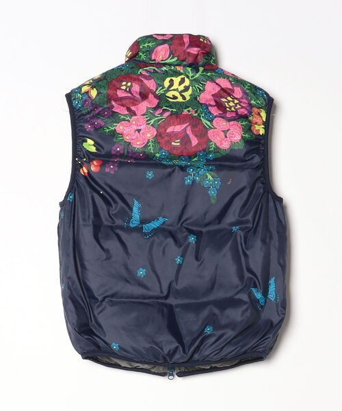 サカイ ダウンベスト　中綿　レース　ドッキング　再構築　ネイビー　レディース BOHEMIANS（ボヘミアンズ） ダウンベスト X-SMALL ネイビー レディース