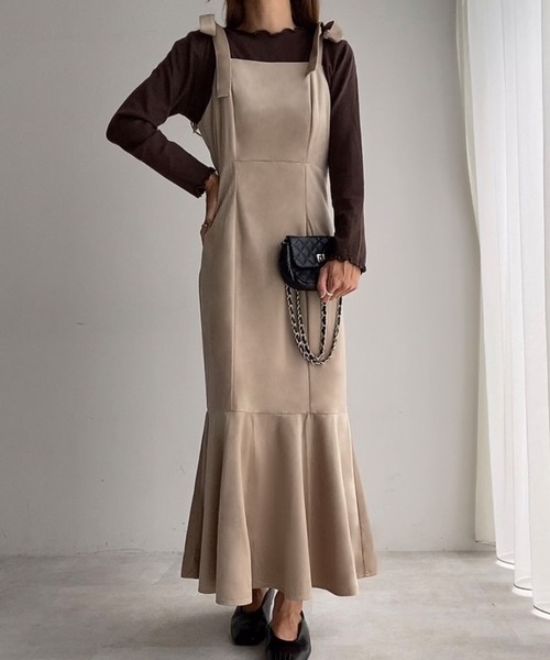 「FILLOU」 キャミソールワンピース MEDIUM ライトベージュ レディース_画像8