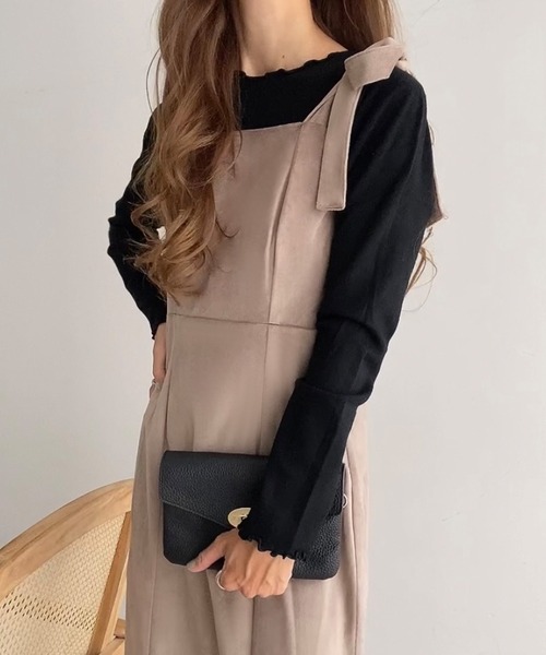 「FILLOU」 キャミソールワンピース MEDIUM ライトベージュ レディース_画像9