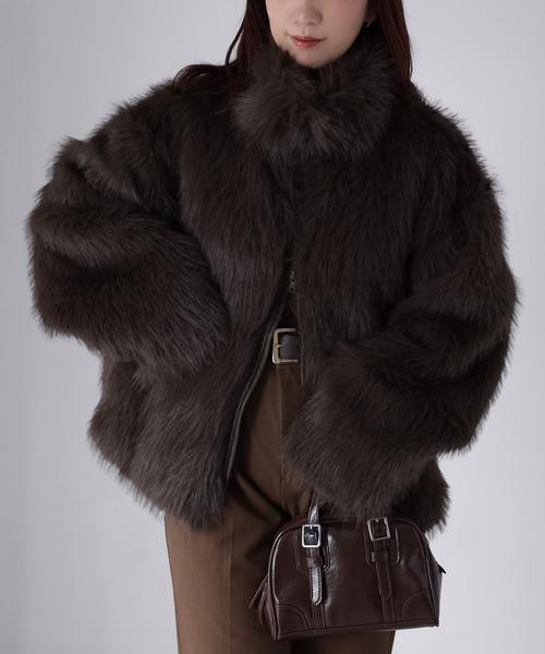 Riberry（リベリー） ブルゾン アウター ダブルジップフェイクファー