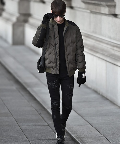 「BUFFALO BOBS」 ダウンジャケット 2-3 ブラック メンズ_画像6