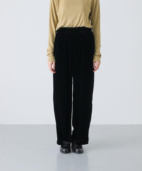 かぐれ パンツ レーヨンシルクベルベットパンツ レディース : ZOZOTOWN
