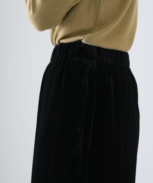かぐれ パンツ レーヨンシルクベルベットパンツ レディース : ZOZOTOWN