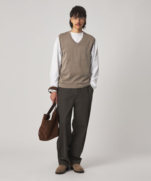 アランニットベスト PlaX™ × 2nd】アランニットベスト[piece-dye] manufactured by