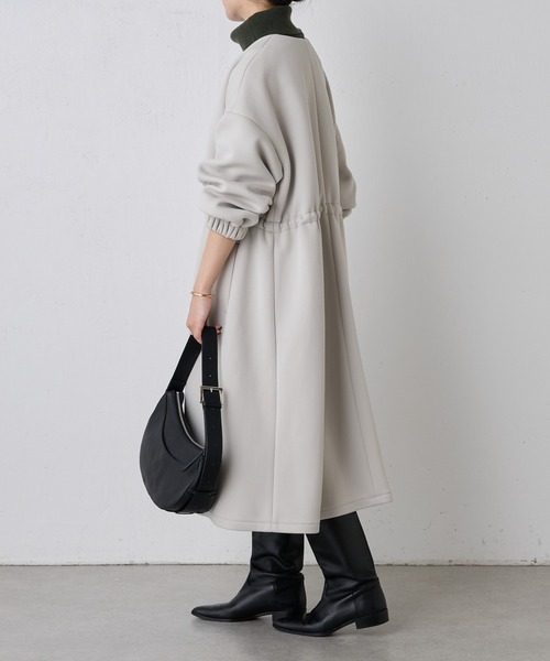 BEARDSLEY」 ノーカラーコート FREE ベージュ レディース BEARDSLEY 