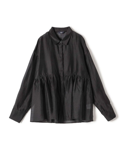 「SHIPS Colors」 長袖ブラウス ONE SIZE ブラック レディース_画像3