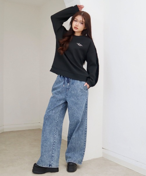 CECIL McBEE（セシルマクビー） ワイドパンツ ジーンズ デニム デニム