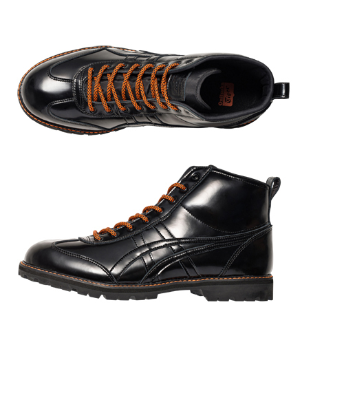 Onitsuka Tiger ブラック ワークブーツ　ユニセックス Onitsuka Tiger（オニツカタイガー） ショートブーツ 23.5 ブラック