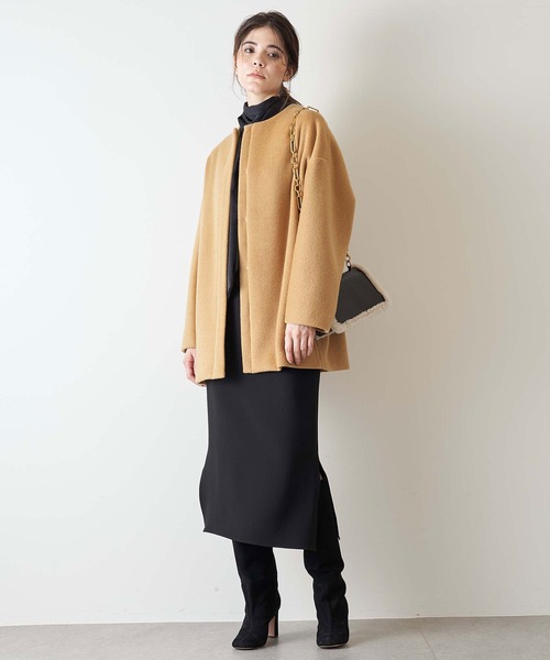 Whim Gazette（ウィム ガゼット） ノーカラーコート FREE ライト