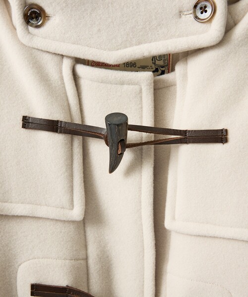 モンゴメリー ✨ダッフルコート ヘリンボーン　ベージュ　メンズM レディースXL モンゴメリー ✨ダッフルコート ヘリンボーン ベージュ メンズM