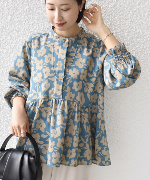 新品タグ付き SHIPS for women 花柄ブラウス 今期 SHIPS（シップス） ブラウス シャツ 「WEB限定」「手洗い可能」ドット