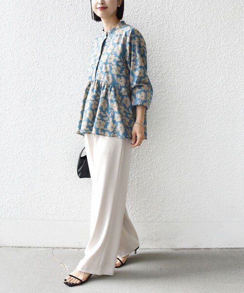 新品タグ付き SHIPS for women 花柄ブラウス 今期 SHIPS（シップス） ブラウス シャツ 「WEB限定」「手洗い可能」ドット