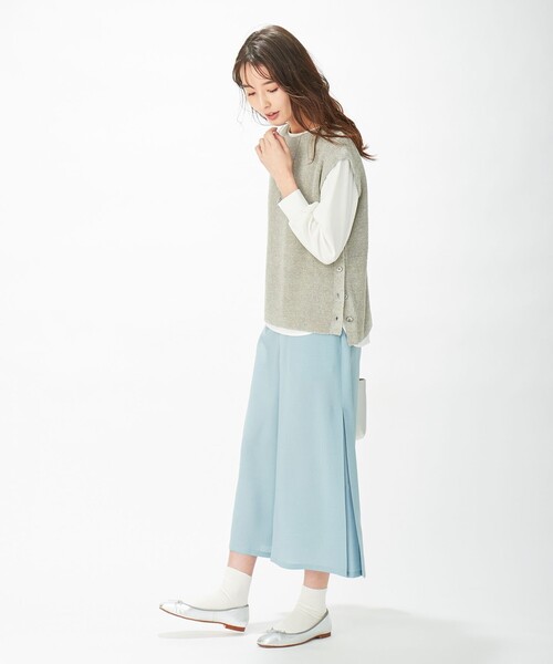 「J.PRESS Ladies」 ニットベスト SMALL ネイビー レディース_画像8