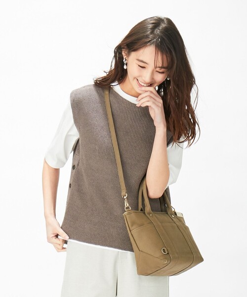 「J.PRESS Ladies」 ニットベスト SMALL ネイビー レディース_画像9