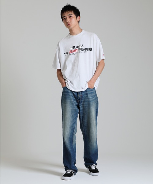 「DELUXE」 半袖Tシャツ MEDIUM ホワイト メンズ_画像7