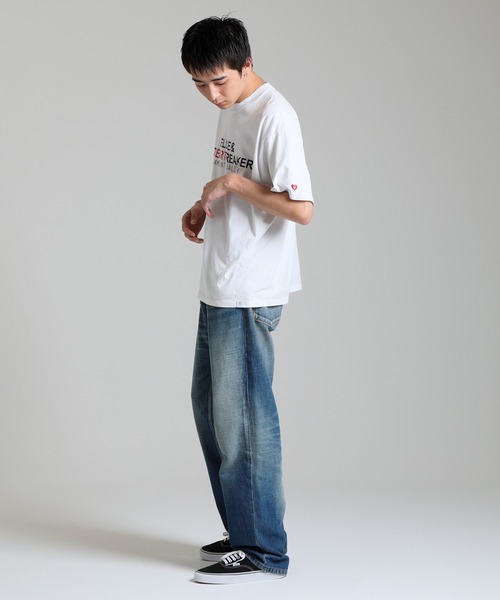 「DELUXE」 半袖Tシャツ MEDIUM ホワイト メンズ_画像8