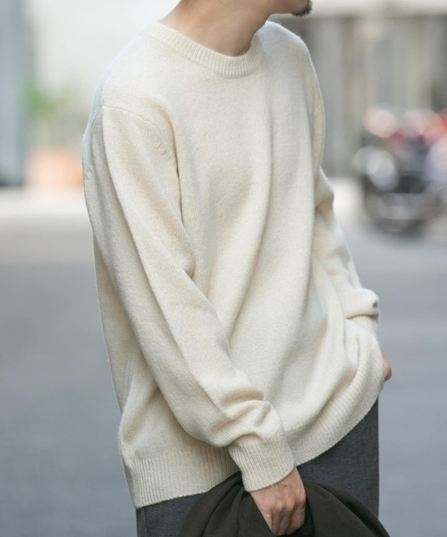 「URBAN RESEARCH ROSSO MEN」 長袖ニット LARGE マスタード メンズ_画像4