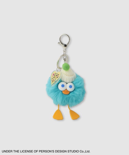 MINI BLUE キャラクターキーホルダー PERSON'S（パーソンズ） キーホルダー 別注デザイン モフモフ