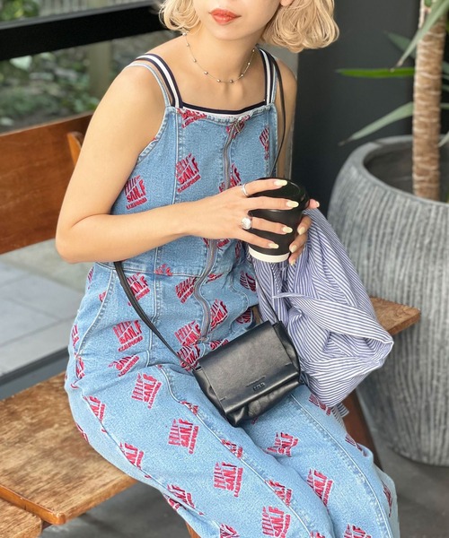 「HELLO.SANFRANCISCO」 オーバーオール SMALL ネイビー レディース_画像5