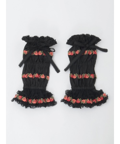 PINK HOUSE（ピンクハウス） アームカバー オリジナル苺ブレードレース