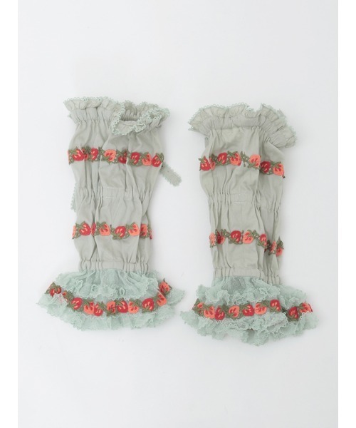 PINK HOUSE（ピンクハウス） アームカバー オリジナル苺ブレードレース