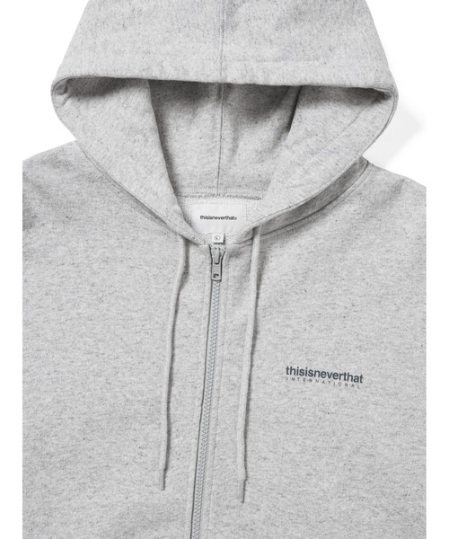 thisisneverthat グレー フーディ XL T-Logo Hoodie（パーカー）｜thisisneverthat（ディスイズネバーザット