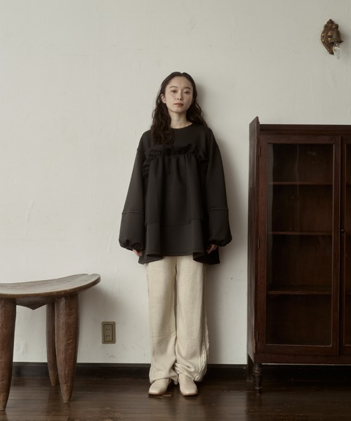 「moi tytto」 長袖カットソー FREE ベージュ レディース_画像6