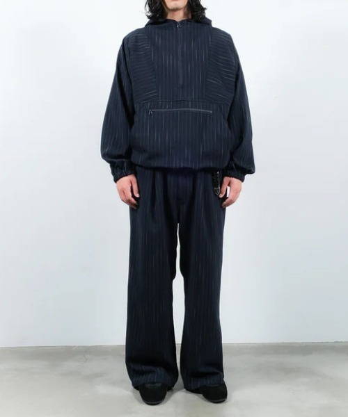 JieDa（ジエダ） スラックス STRIPE WIDE ONE TUCK PANTS メンズ