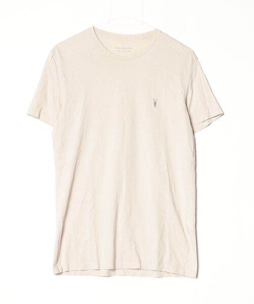 「ALLSAINTS」 半袖Tシャツ X-SMALL ベージュ メンズ_画像2