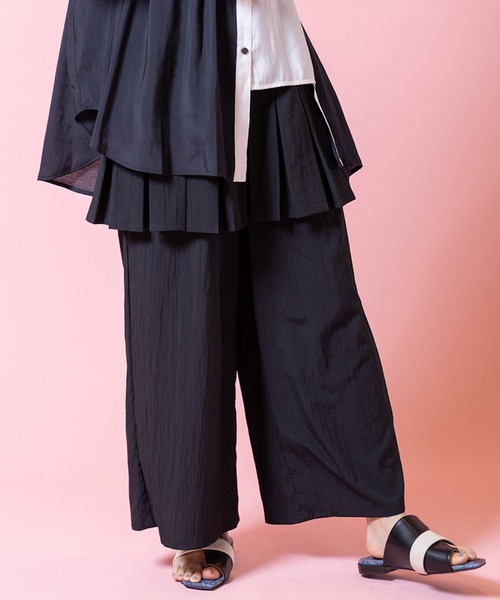 OSMOSIS（オズモーシス） パンツ タックレイヤードパンツ レディース 